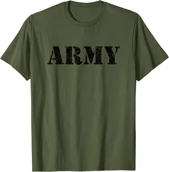Vintage statele UNITE ale americii Armata Tricou | Verde Militar NE Retro Logo-ul Cadou pentru Bărbați T-Shirt Scurt Casual 100% Bumbac